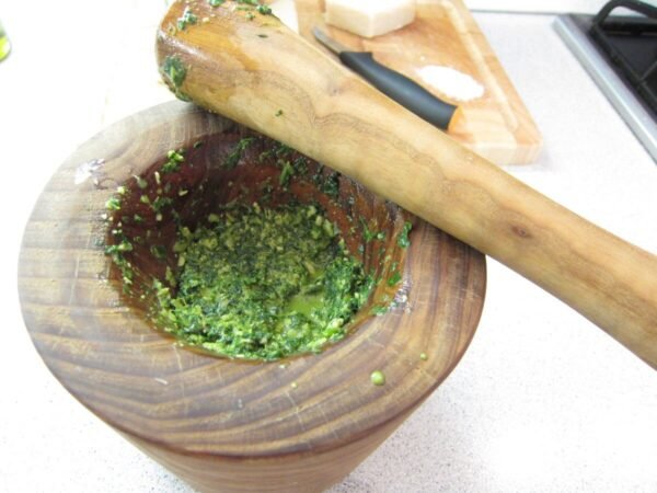 Homemade pesto Genovese recipe 1