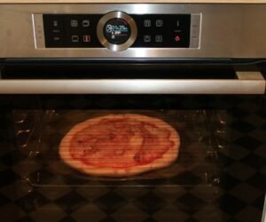 Pizza in wall oven