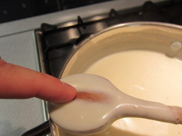 Testing bechamel sauce