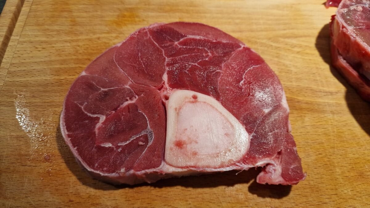 A Raw Osso Buco Slice