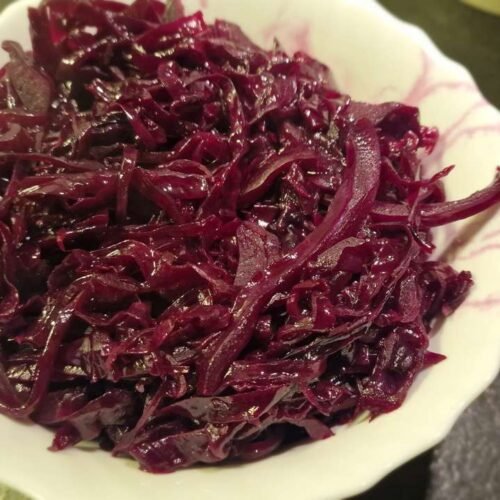Danish Sweet Braised Red Cabbage