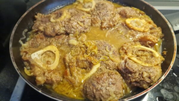 Ossobuco alla Milanese in a Skillet