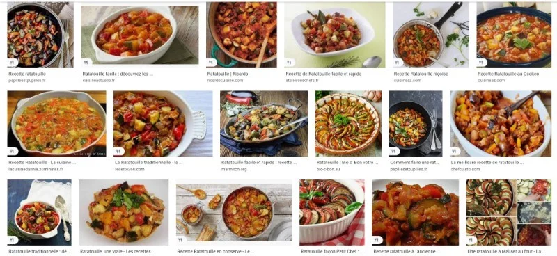 Ratatouille search results France