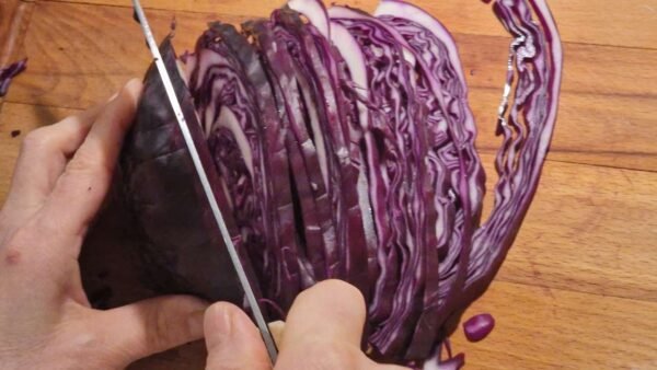 Sliced Red Cabbage