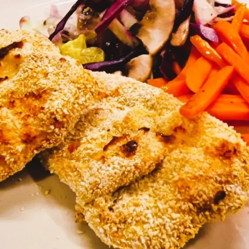 Air fryer chicken cutlet