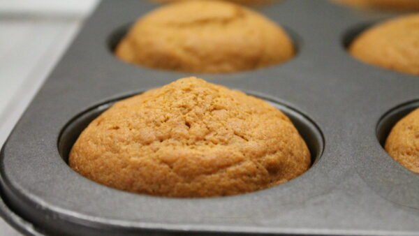 Baked pumpkin muffins