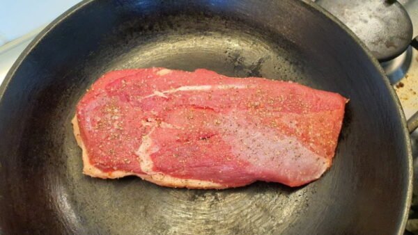 Cooking duck breast in pan 1