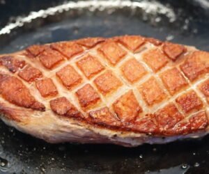 Perfect cooked duck breast