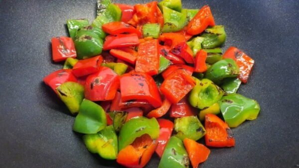 Sauteed bell peppers