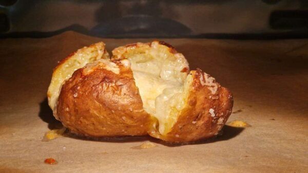 Baked Potatoes with Melted Cheese