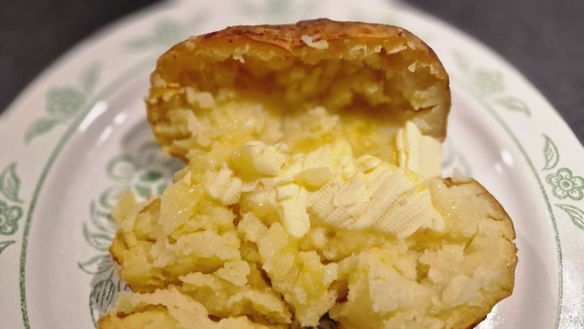 Baked potato with butter