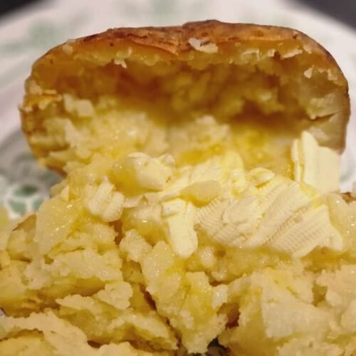 Baked potato with butter