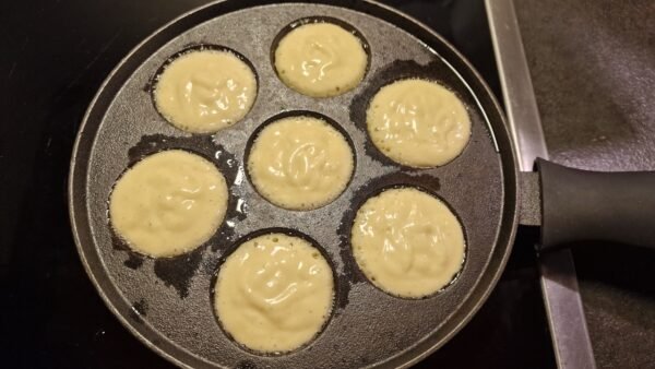Cooking aebleskiver 2