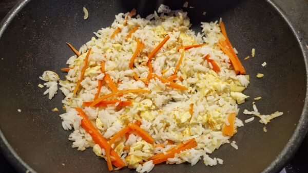 Making Shrimp Fried Rice 7