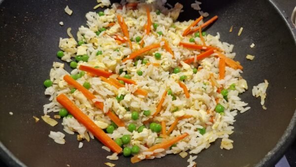 Making Shrimp Fried Rice 8