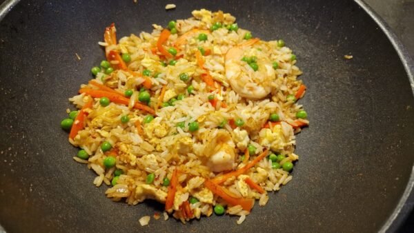 Making Shrimp Fried Rice 9
