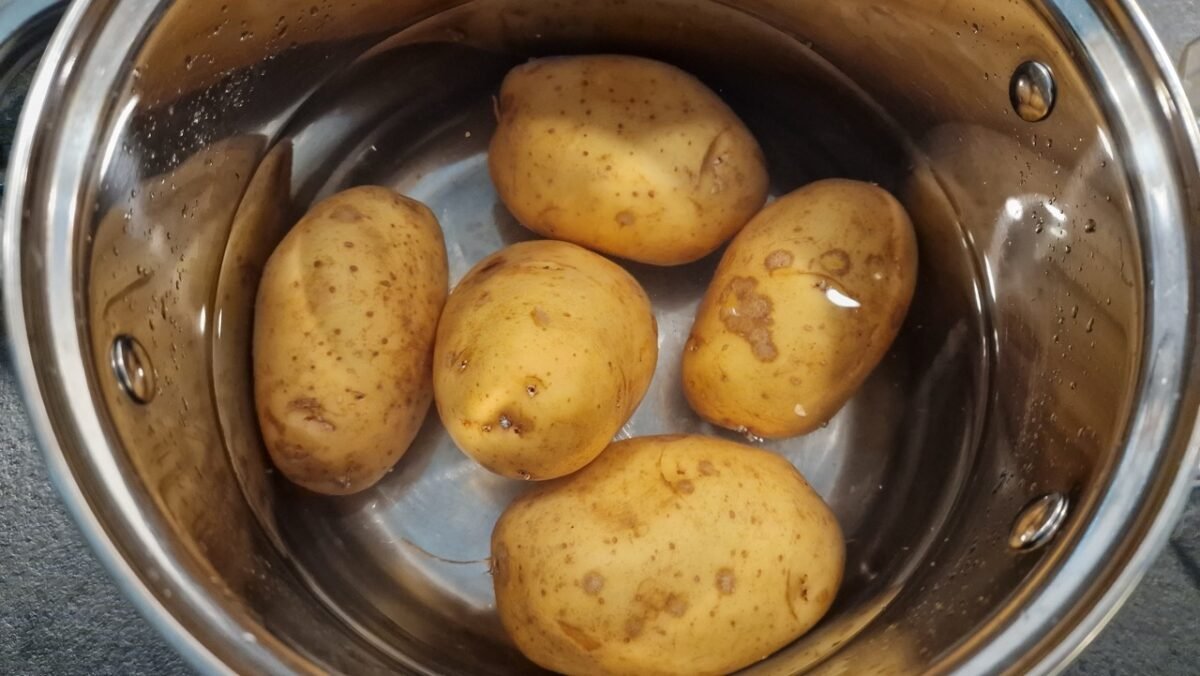 Making Simple Layered Potato Casserole 1