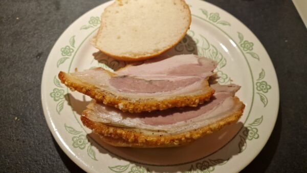 Making a Flæskesteg Sandwich 1