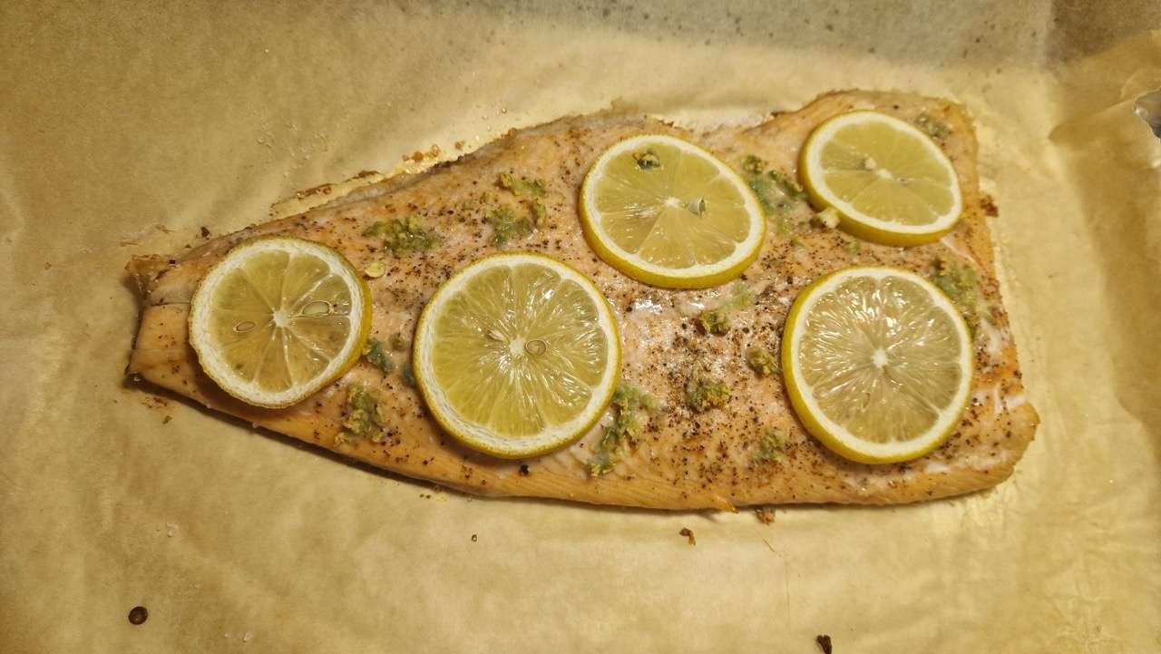 Oven-Roasted Half Salmon
