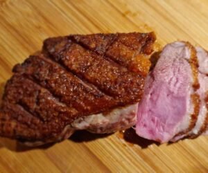 Pink Grilled Duck Breast