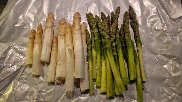 Preparing asparagus for stjerneskud