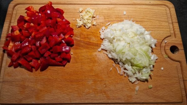 Preparing the Shakshuka Ingredients