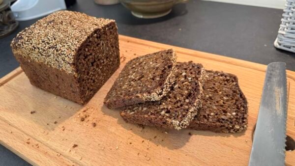 Sliced rye bread for smørrebrød
