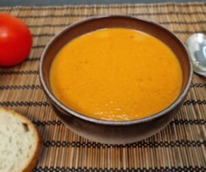 Authentic Andalusian gazpacho ready to serve