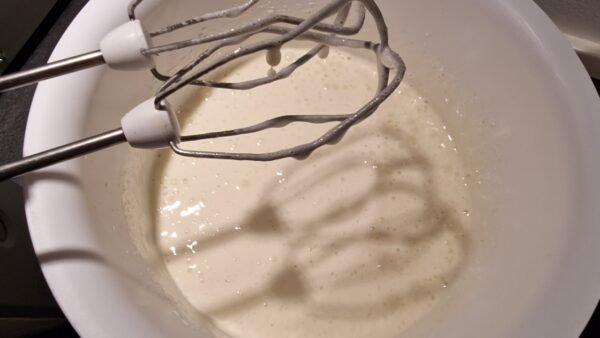 Making gluten-free Danish dream cake, step 2
