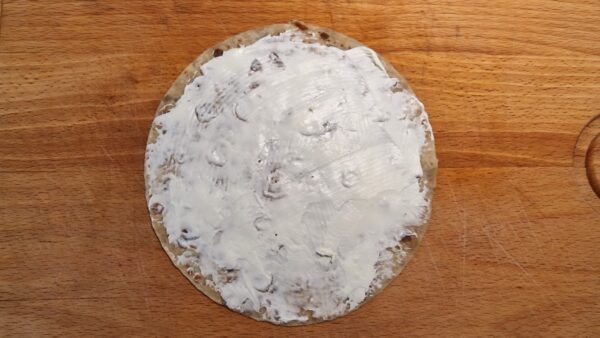 Lompe spread with cream cheese