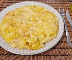 Spanish omelette, tortilla de patatas