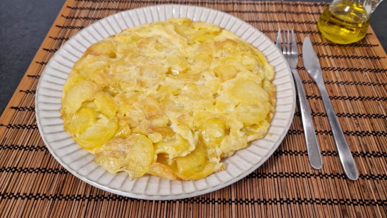 Spanish omelette, tortilla de patatas